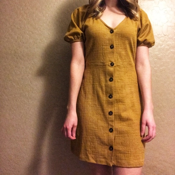 Madewell mustard dress Clearance